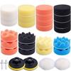 Augshy Polishing Pad, 31 Pcs 3 Inch Polishing Pad Kit, 3 Inch Buffing Pads For Drill Adapter Car Auto Polisher