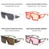 Futuristic Geometric Square Sunglasses With Uv400 Protection For Fashion Streetwear