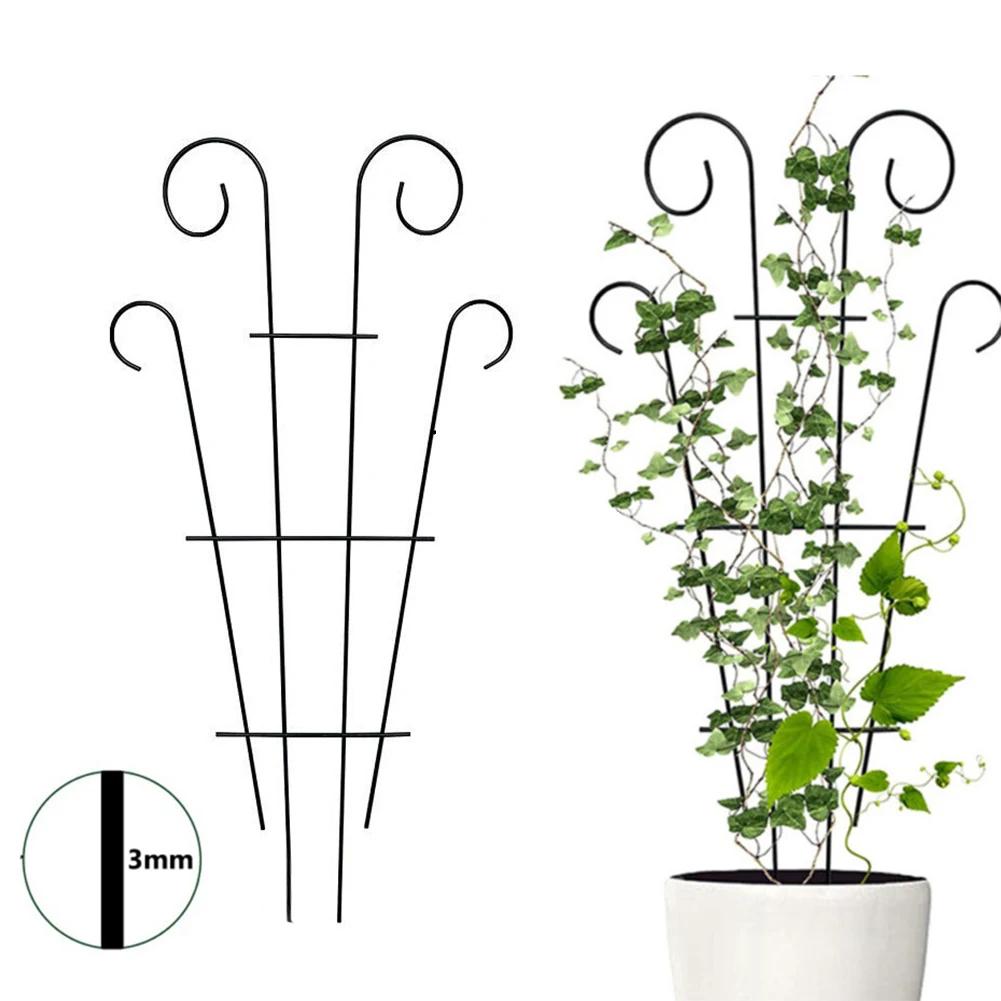 Green Plant Climbing Frame Pergola Plant Climbing Support Garden Climbing Flower Rack Cage For Single Stem Flower Plants