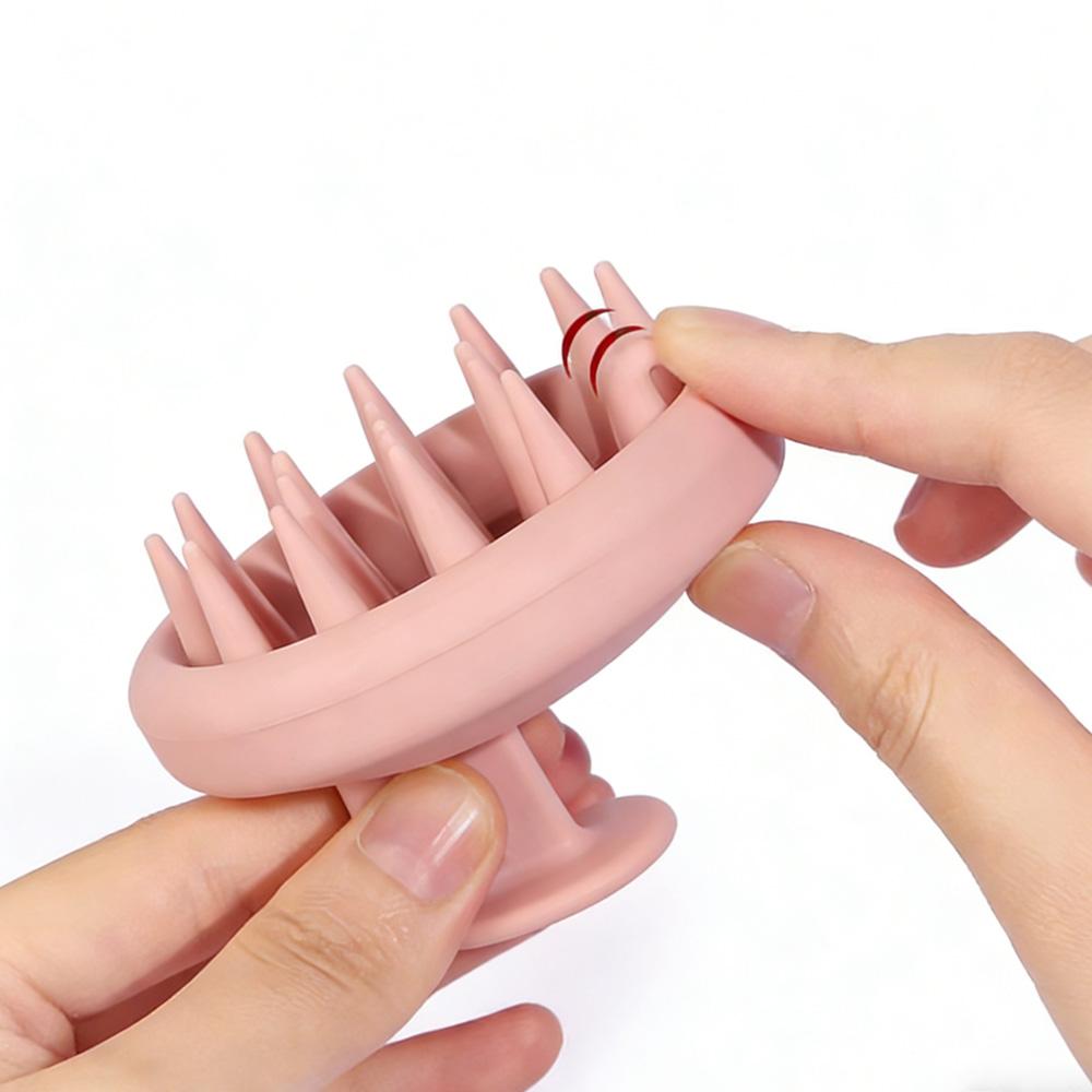 Hot Sale Custom Waterproof Silicone Shampoo Scrub Brush Exfoliator Comb Hair Growth Scalp Massager