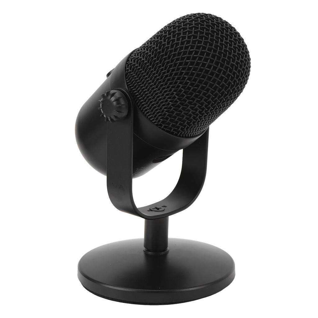 USB Condenser Microphone RGB Plug and Play PC Gaming Mic Noise Reduction for Singing Podcast Recordi