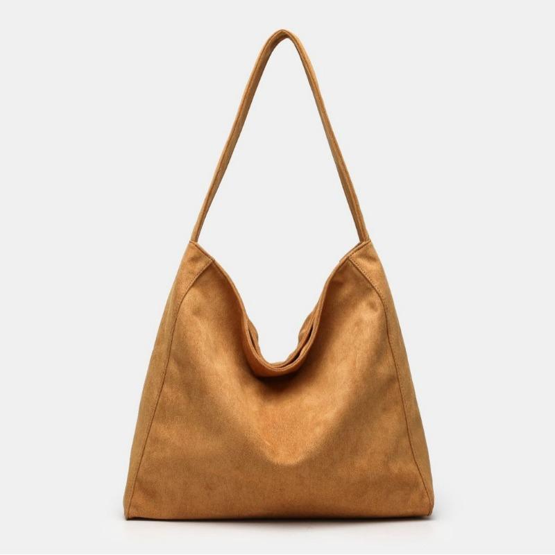 Suede Autumn and Winter Casual Solid Color Autumn and Winter New Large-capacity Simple Retro Underarm Tote Shoulder Bag