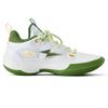 Li Ning Amorti, Résistant à l'usure Chaussures de Basketball Basses Homme Blanc Vert ABAS083-30