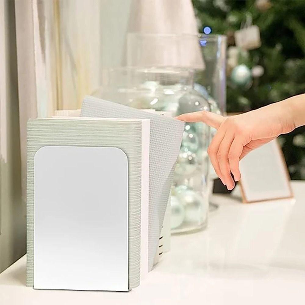 1/2Pcs with Anti-slip Design Book Stoppers Holders Thickened Desk Bookshelf for Library Bedroom
