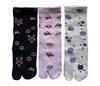 Mode Select Tabi Japanese 3 Sizes Cotton Perfect for Kimono and Set of your Women's Socks, Pattern, Pairs, 22-24cm, Blend, Breathable, Yukata, 3-Pair