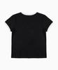 SAINTPAIN Sp Star Patchwork Crop Ringer T-Shirt Black