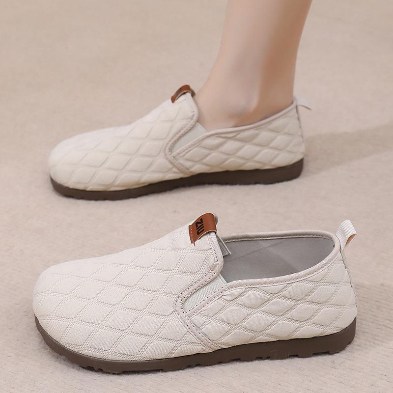 Shoes women's spring and autumn new breathable and wear-resistant single shoes lazy one-pedal shoes casual fashion women's shoes
