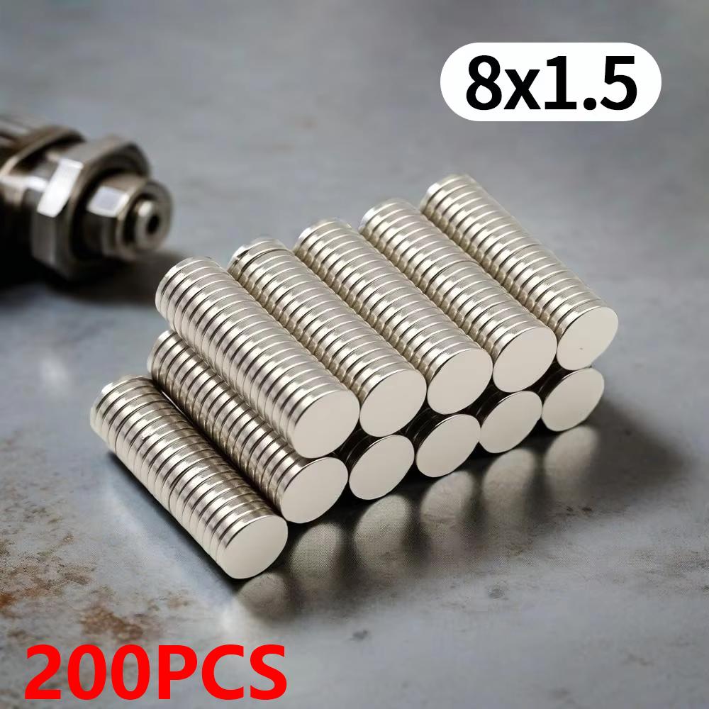 8X1.5MM imans Round Refrigerator magnets for Office Whiteboard Suitable Tools Home Workplace, Etc 8*1.5