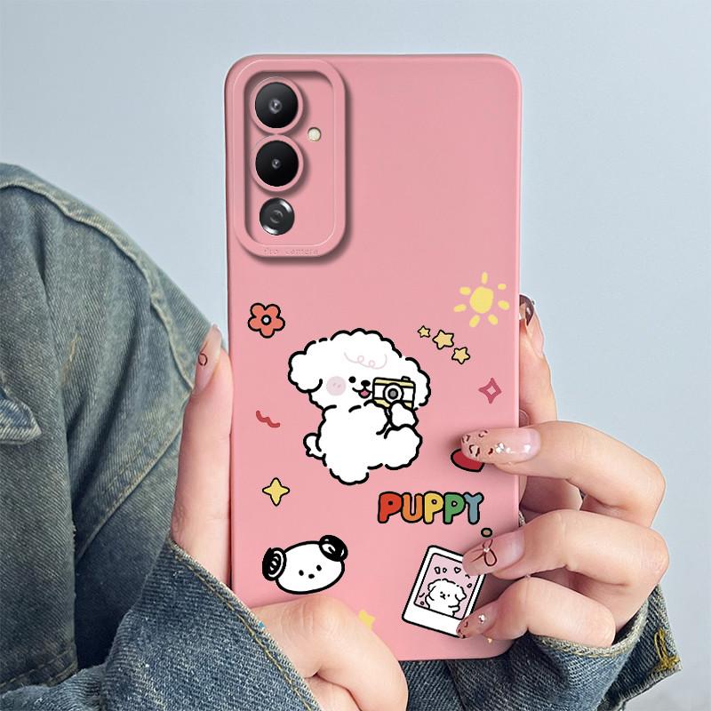 For Tecno Pova 4 Phone Case LG7n Back Cover Silicone Sweet Painted Cartoon Shell Funda Lovely Printed Protective Coque Casing