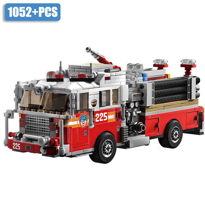 Technical American-style Urban Fire Truck Model