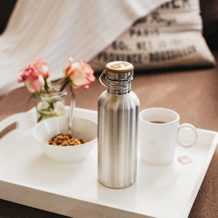 Bouteille - inox - 1000ml - gris - mixte - adulte