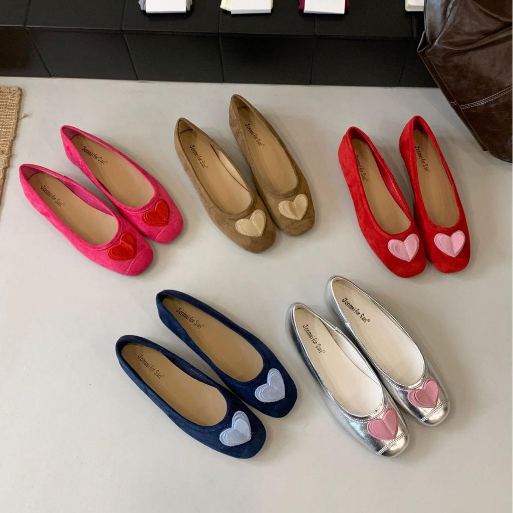 2025 new round head matte shallow mouth soft sole foot cover versatile Doudou pregnant women commuting work women's single shoes