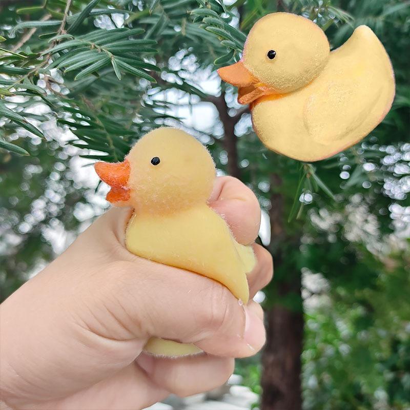Squishy Little Yellow Duck Fidgets Toy Soft Cute Antistress Animal Vent Toys for Adult Decompression Squeeze Toy Christmas Gift
