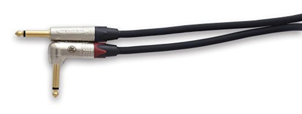 Reference Cables RIC-S01 Recording Cable, Black, Straight To L-shaped, 6m