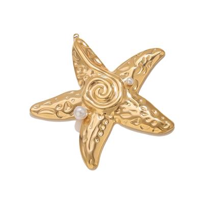 Adjustable Starfish Shell Pendant Necklace for Vocation Beach Jewelry Accessories