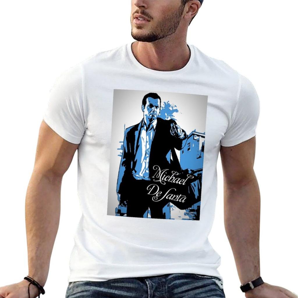 Michael De Santa (Pop Art)173 Tshirt Heavyweights Plus Sizes Shirts Unisex