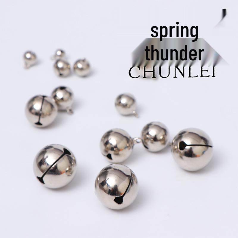 Nickel-Plated 16mm Electroplated Bell Keychain and Jewelry Pendant