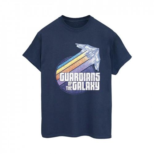 Guardians Of The Galaxy Womens/Ladies Badge Rocket Cotton Boyfriend T-Shirt