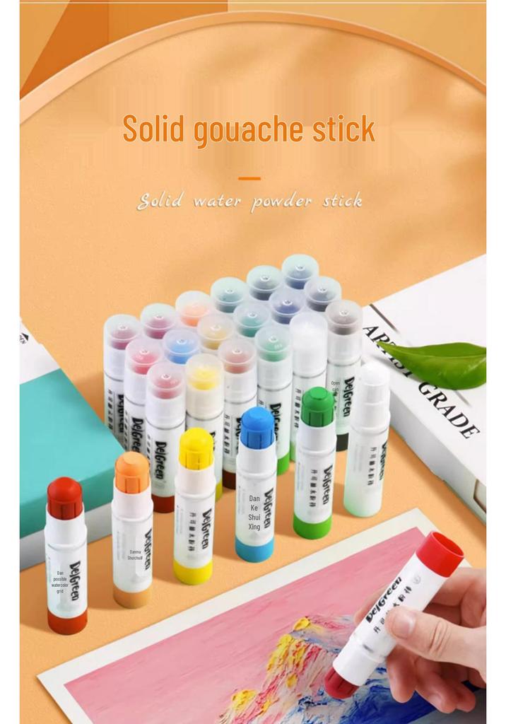 Dankelin Washable Watercolor Sticks: 12, 18, and Macaron Colors - Perfect for Painting and Graffiti.
