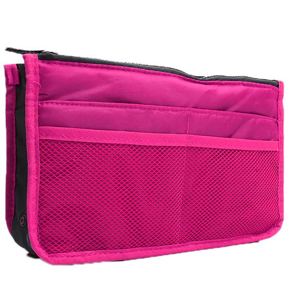 Organizer Insert Bag Women Nylon Travel Insert Organizer Handbag Purse Large Liner Lady Makeup Cosmetic Bag Cheap Female Tote