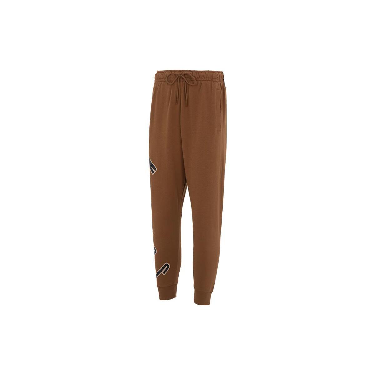 

New JORDAN Flight MVP Knitted Sweatpants Men Brown FQ1869-281 L