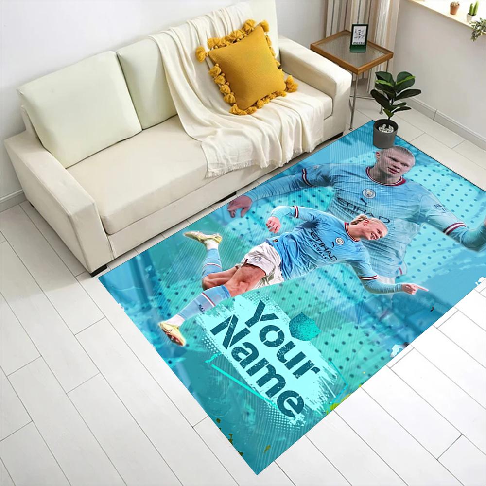Haaland (108) Personalized Text Area Rug Design for Kitchen Game Room Foyer Dormitory Antislip Carpet Anime Office Decor