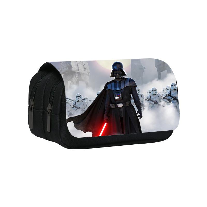 Star Wars Federmappe mit zwei Fächern aus strapazierfähigem Polyester für Schul- und College-Bedarf