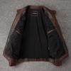 Men Leather Jacket Slim Fit Short Genuine Cow Jackets Men's Cowhide Coat Biker Style Sheepskin Clothes Spring Autumn