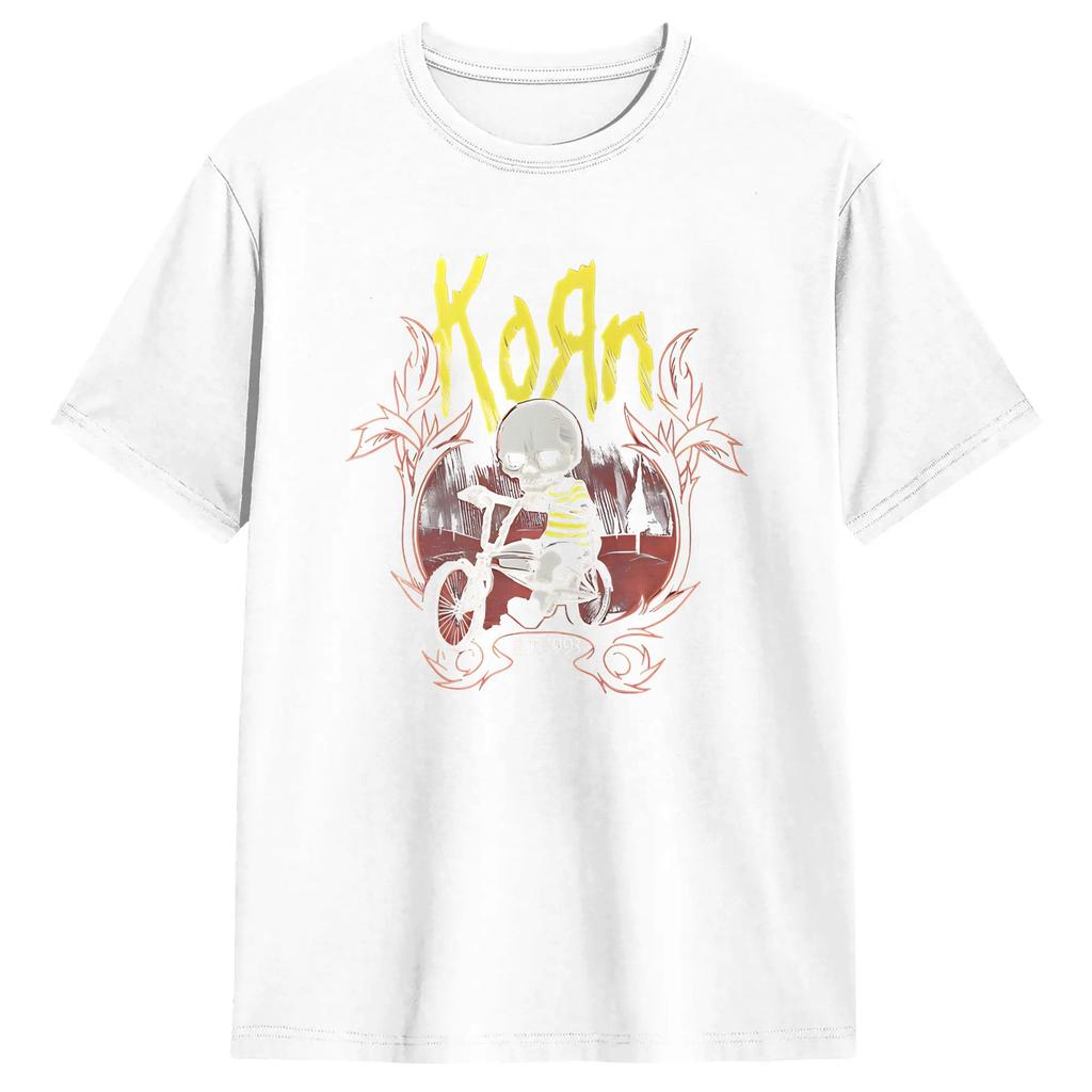 NuMetal Band Korn Issues 2026 Music Unisex T Shirt Funny Tees Short Sleeve Round Collar TShirts Pure Cotton Gift Clothes