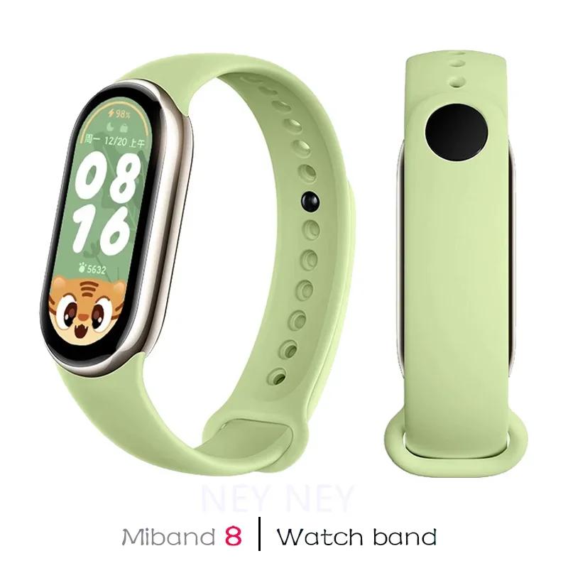 Sportarmband für Mi Band 8-8 NFC Ersatz miband9/8 Silikonarmband wasserdicht Uhrenarmbänder smart mi band 9 Zubehör