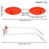 Retro Small Frame Oval Sunglasses Vintage Metal Colorful Shades Sun Glasses For Men Women Fashion Brand Design Female Eyeglasses
