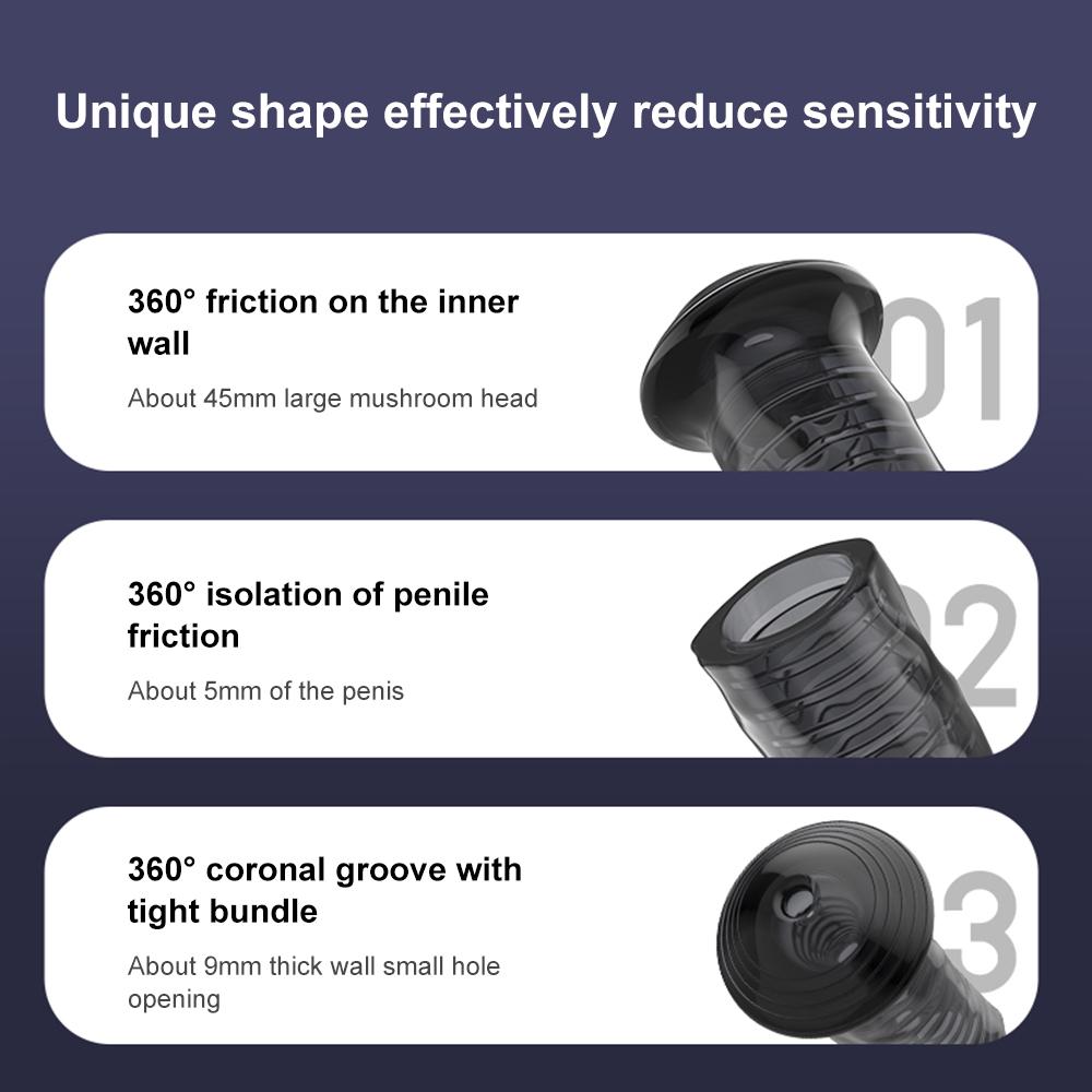 Silicone Reusable Condoms Penis Sleeve Extender Delay Ejaculation Penis Cock Ring Dick Enlargement Adult Sex Toys For Men