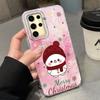 For Samsung Galaxy S25 Edge S24 S23 S22 S21 S20 FE Plus Ultra 5G Christmas Santa Claus Elk Gift Girl Shockproof Phone Case Cover