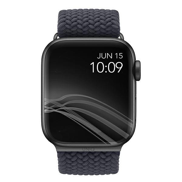 Uniq Pasek Aspen Apple Watch 40/38/41Mmseries 1/2/3/4/5/6/7/8/9/Se/Se2 Braided Szary/Granite Grey