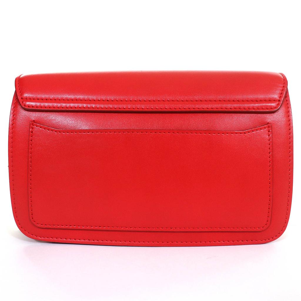 Excellent Chloe Shoulder Bag Chloe C logo suede leather chain Red Cowhide CHC19SS192A37640 Used