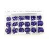 270Pcs NBR O-Ring Assortment Kit Nitrile Rubber High Pressure O-ring Seal Kit Valve CS 1.78mm~3.53mm OD 5.29mm~17.17mm Purple