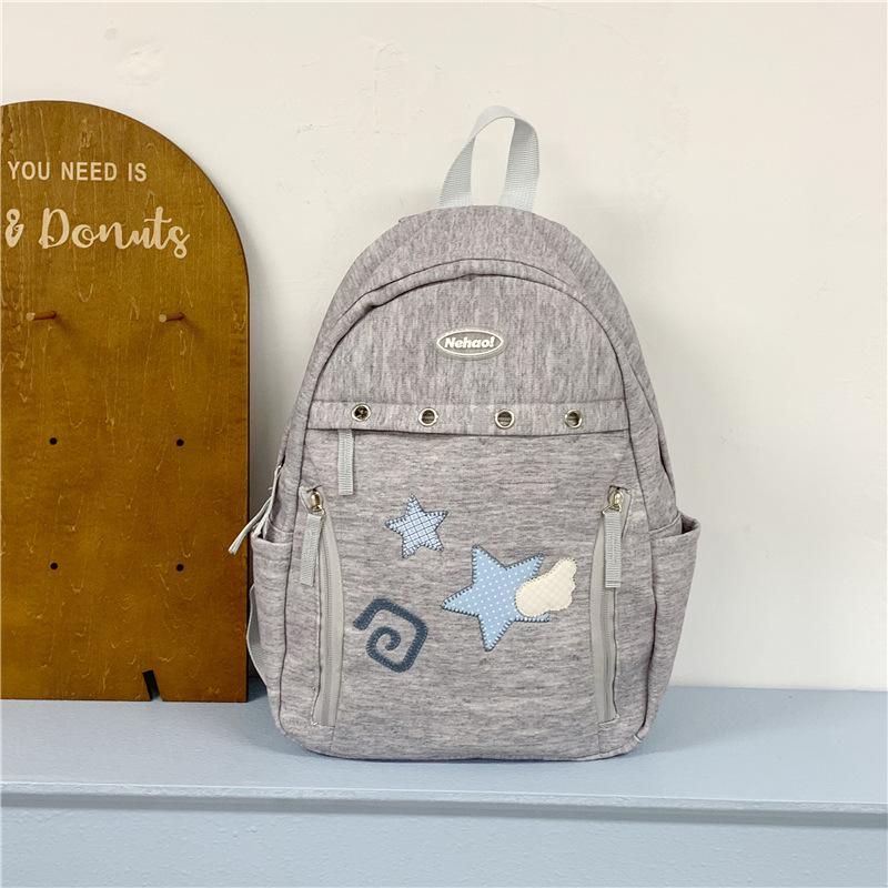 Schoolbag new high-value ins style Korean niche embroidery design versatile girl lightweight small backpack