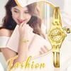 Cute and Stylish Women's Bracelet Watch: Heart Analog Display Waterproof Quartz Fashion Watch In Gold - Perfect Gift for Birthdays, Anniversaries,