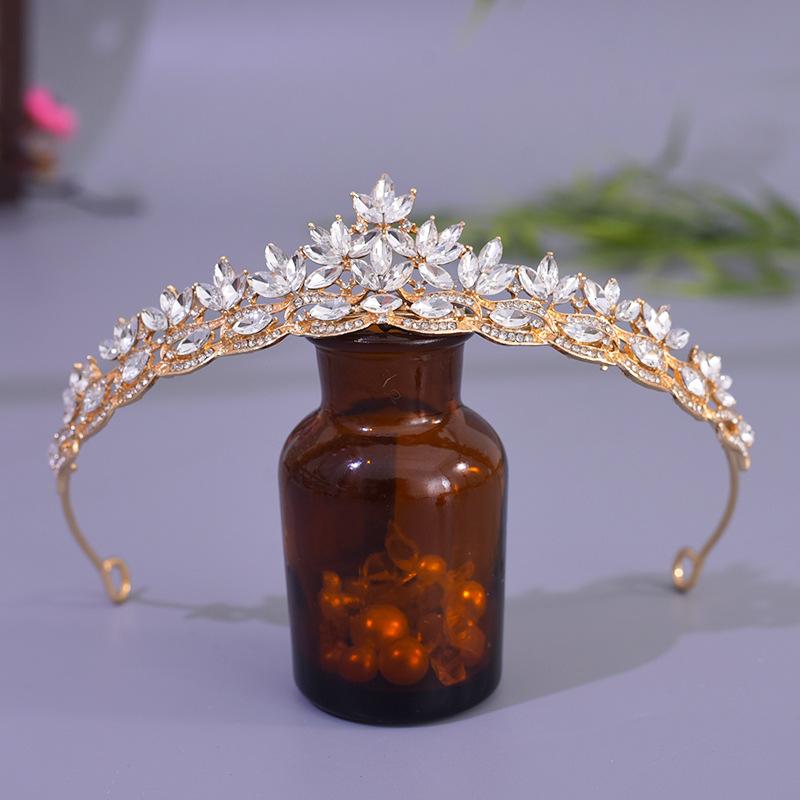 Новая Корона Мода Ручная работа Кристальная Корона Свадебные Аксессуары Тиара Свадебная Тиара Принцесса Повязка на голову
