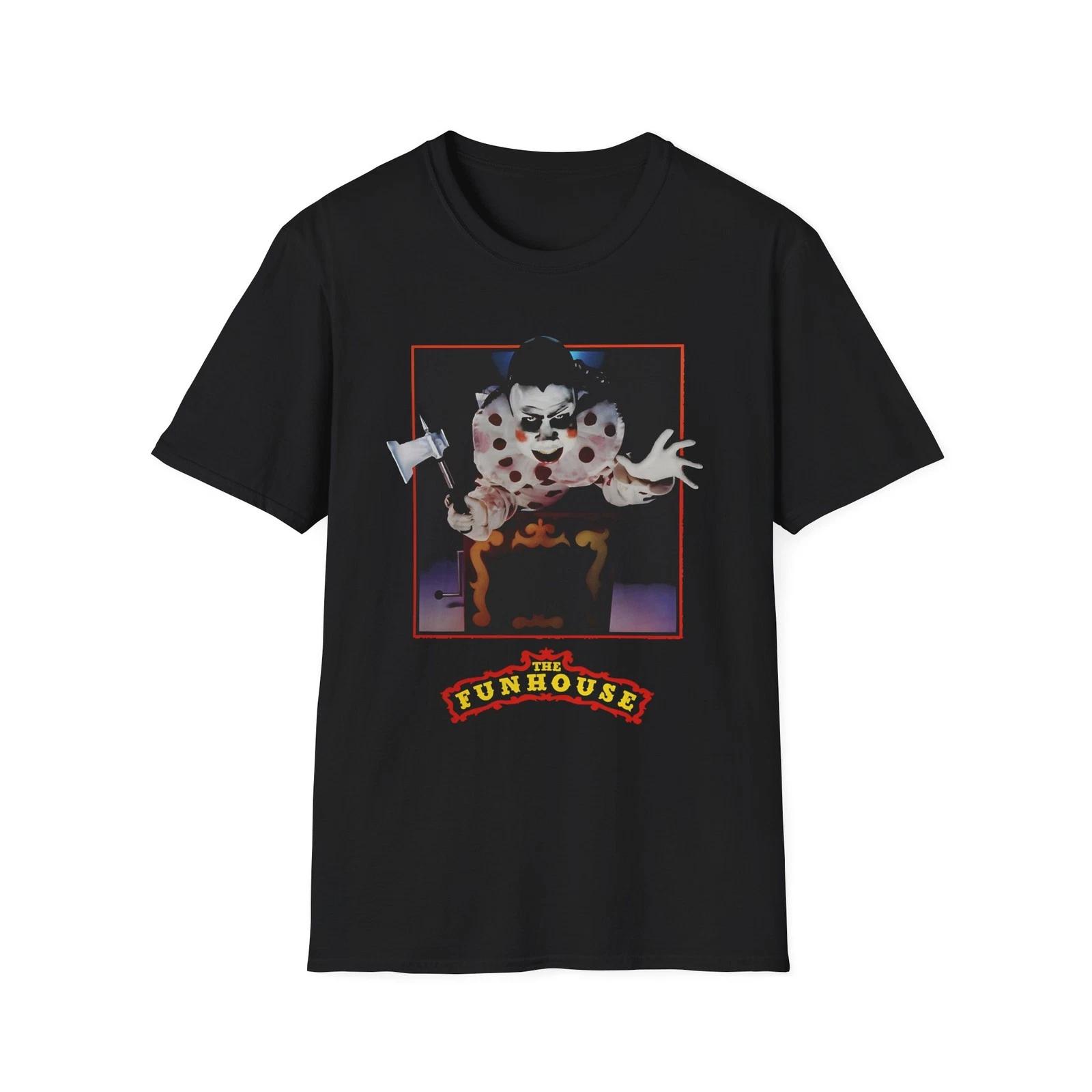 The Funhouse Creepy Clown T-Shirt | High Res Horror Movie VHS Art, Tobe Hooper 4XL