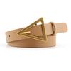 Women Triangle Belt Women Dress Belt Decoration Triangle Buckle Casual Jeans Slim Belt