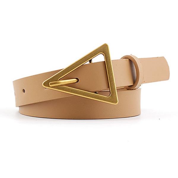 Women Triangle Belt Women Dress Belt Decoration Triangle Buckle Casual Jeans Slim Belt