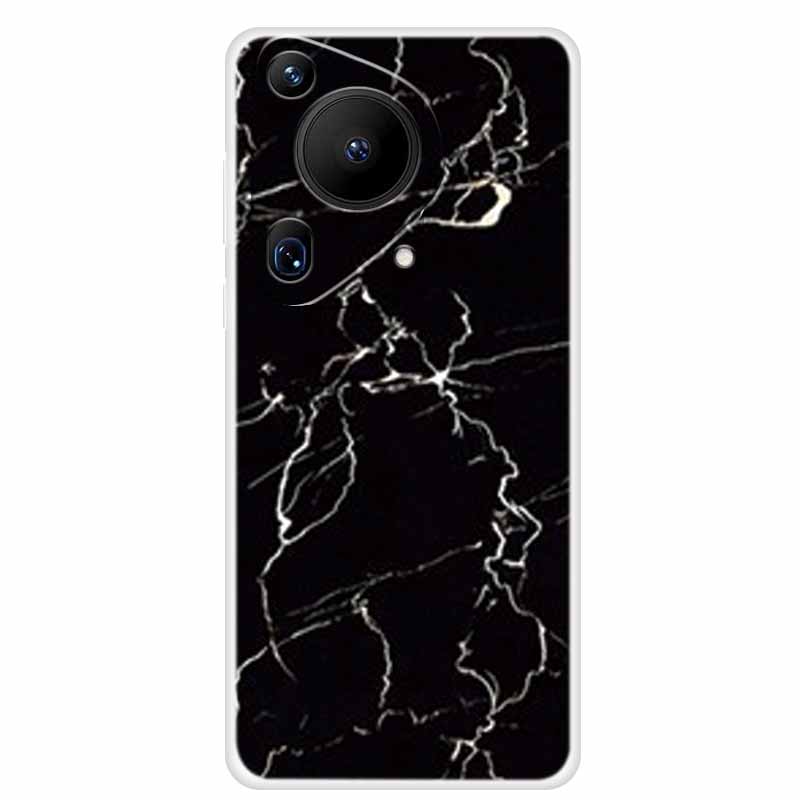 For Huawei Pura 70 Case Marble TPU Soft Transparent Silicone Back Covers For Huawei Pura 70 Ultra Case 70ultra Cool Pura70 Pro+