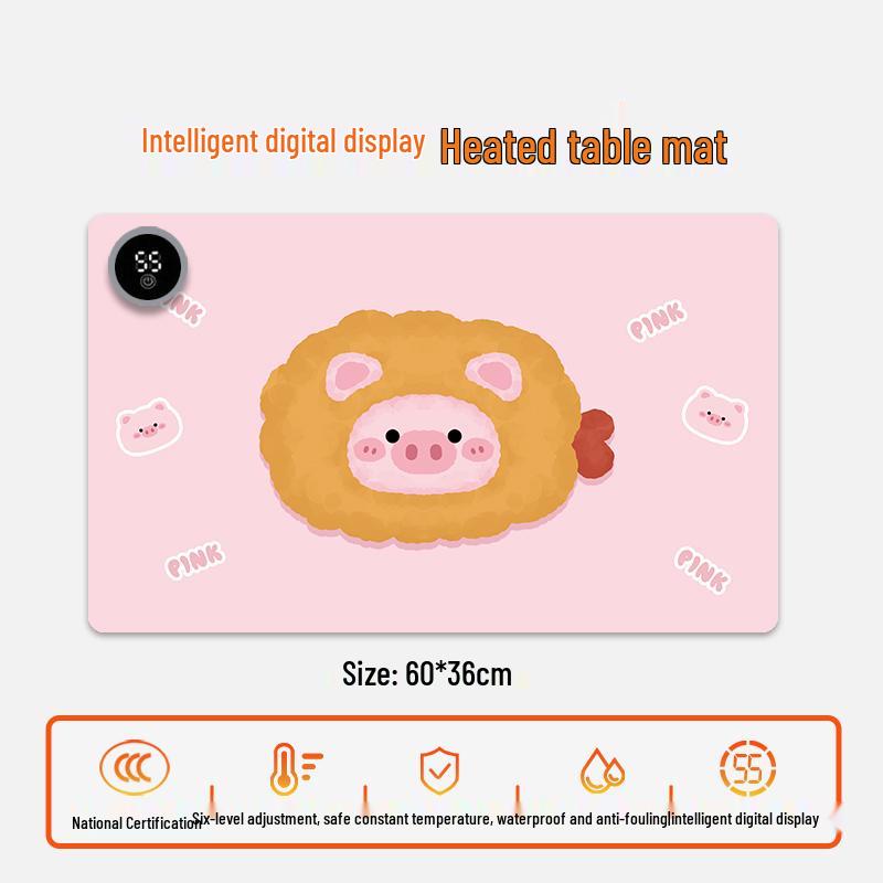 Electric Heating Desk Pad - Warm Mouse Pad for Office & Student Use