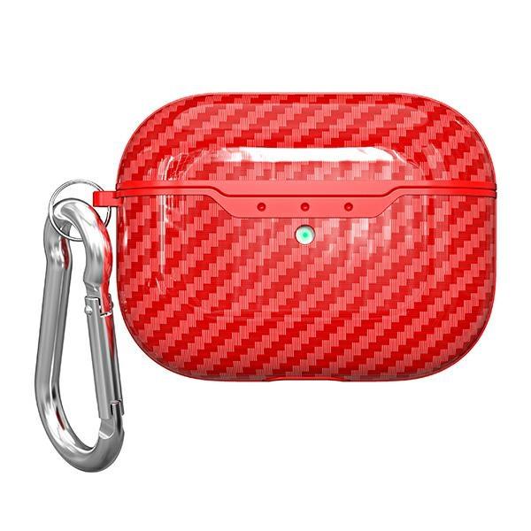 Etui do AirPods Pro 2 Beline Carbon Czerwone