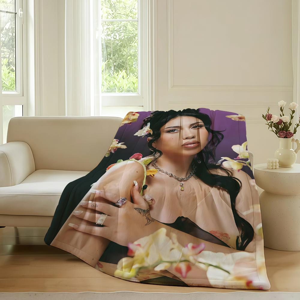 American singer Kali Uchis Blanket For Sofa Office Bed Plane Travel Sleep Read Relax Camping Soft And Warm