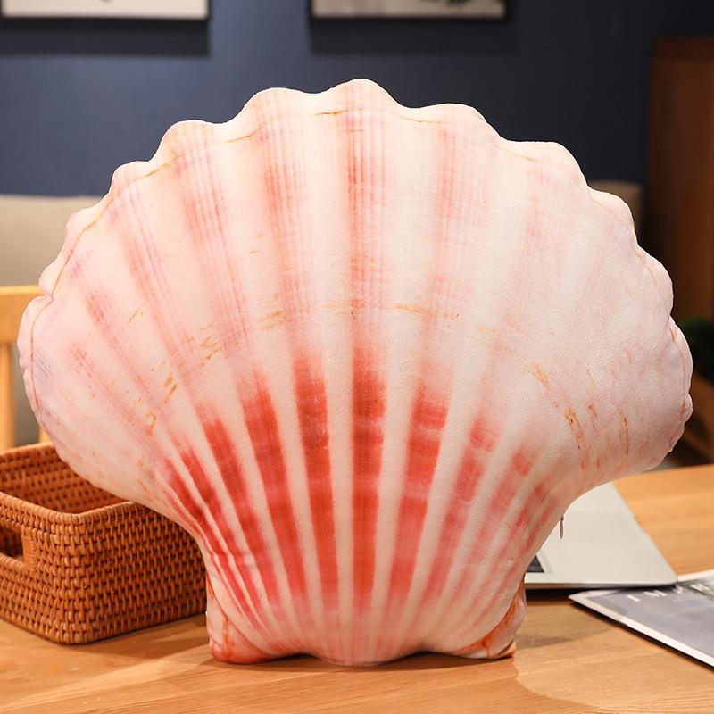 50X40Cm Simulated Shell Pillow Conch And Starfish Stuffed Plush Toys Home Bedroom Sofa Cushion For Lumbar Support