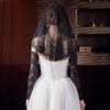 88×58cm Hijab Lace Veil Short Lace Headwrap Bridal Veils  Wedding Bridal Headpiece Accessories