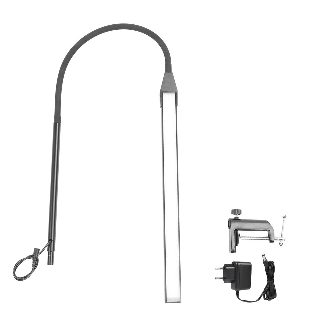 Smart Stepless Dimming LED Desk Lamp 3 Color Temperature 3000K-6000K Clip On Light Foldable Reading 