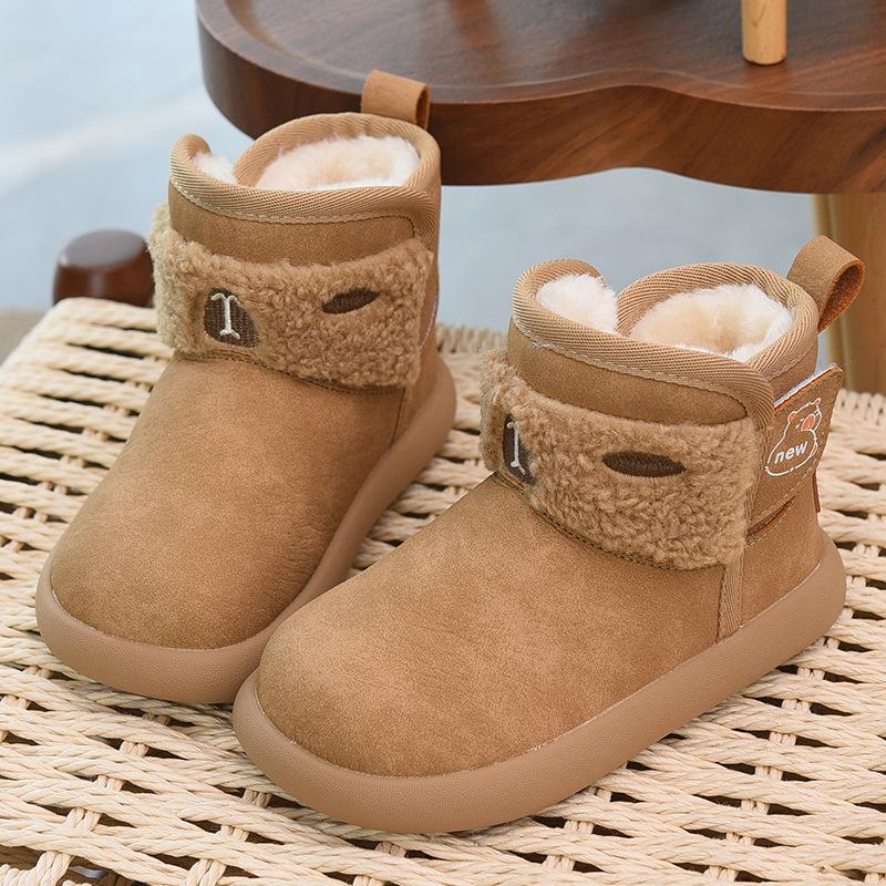 2025 Kids  Winter Boots: Warm, Non-Slip, Fleece-Lined, Soft Sole Size 37 - 23.0cm